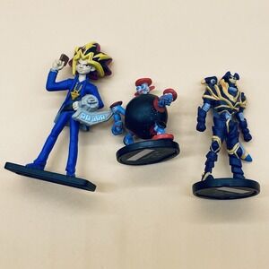 Vtg YUGIOH Mini PVC figure Lot Buster Blader, Thunder Ball Mattel 1998 Yami Yugi
